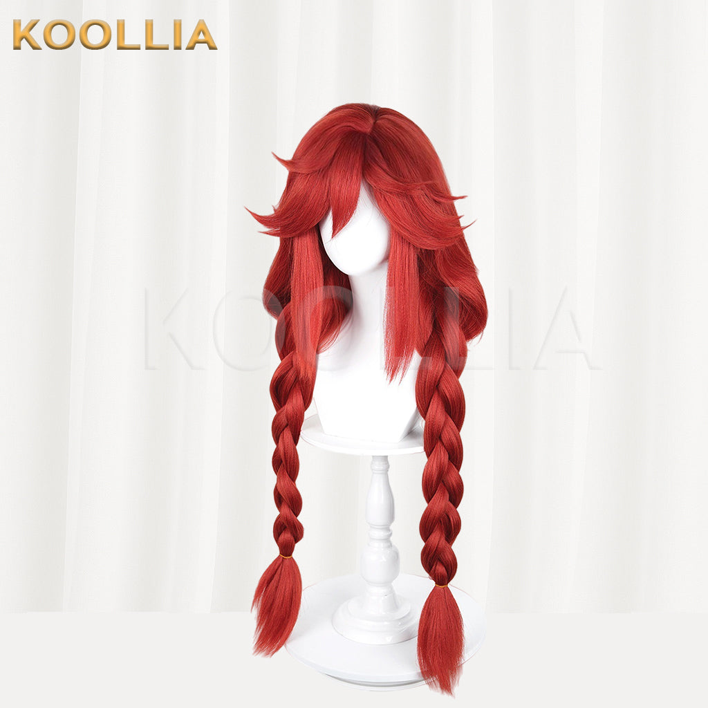 Gachiakuta Riyo Reaper Short/Long Red Hair Basic Wig