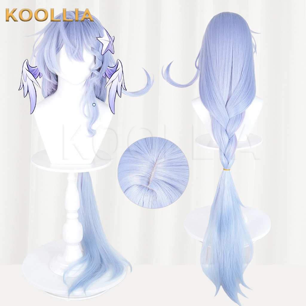 Honkai: Star Rail Robin Light Purple Ice Blue Ombre Basic Wig