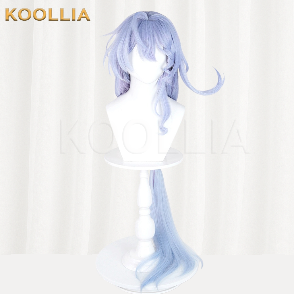 Honkai: Star Rail Robin Light Purple Ice Blue Ombre Basic Wig