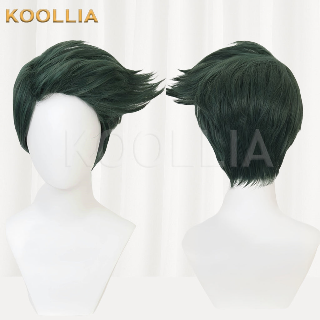 JoJo's Bizarre Adventure Rohan Kishibe Short Green Hair Basic Wig