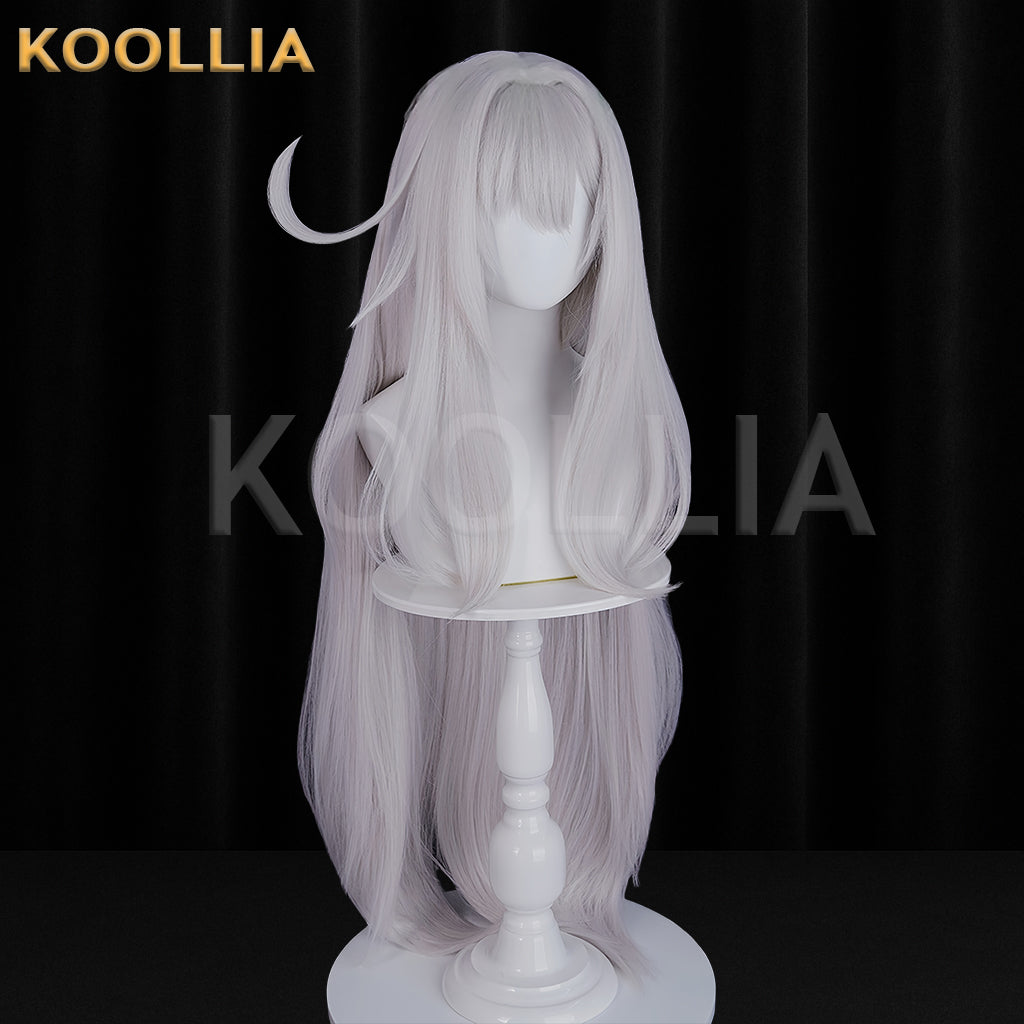 Genshin Impact Ronova Long White Hair Basic Wig