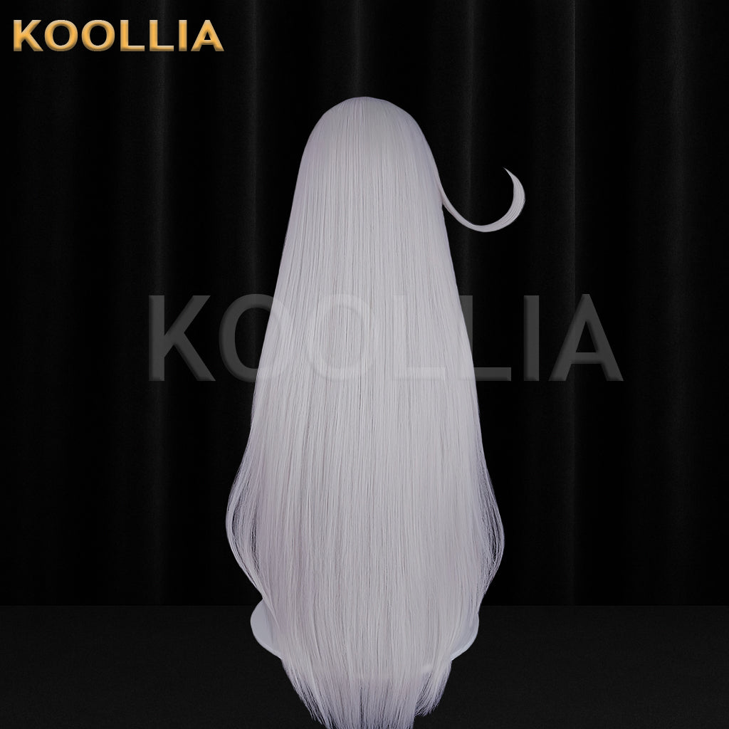 Genshin Impact Ronova Long White Hair Basic Wig