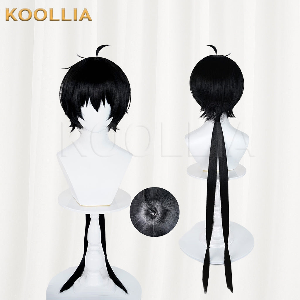 Wuthering Waves Rover Long Black Hair Basic Wig