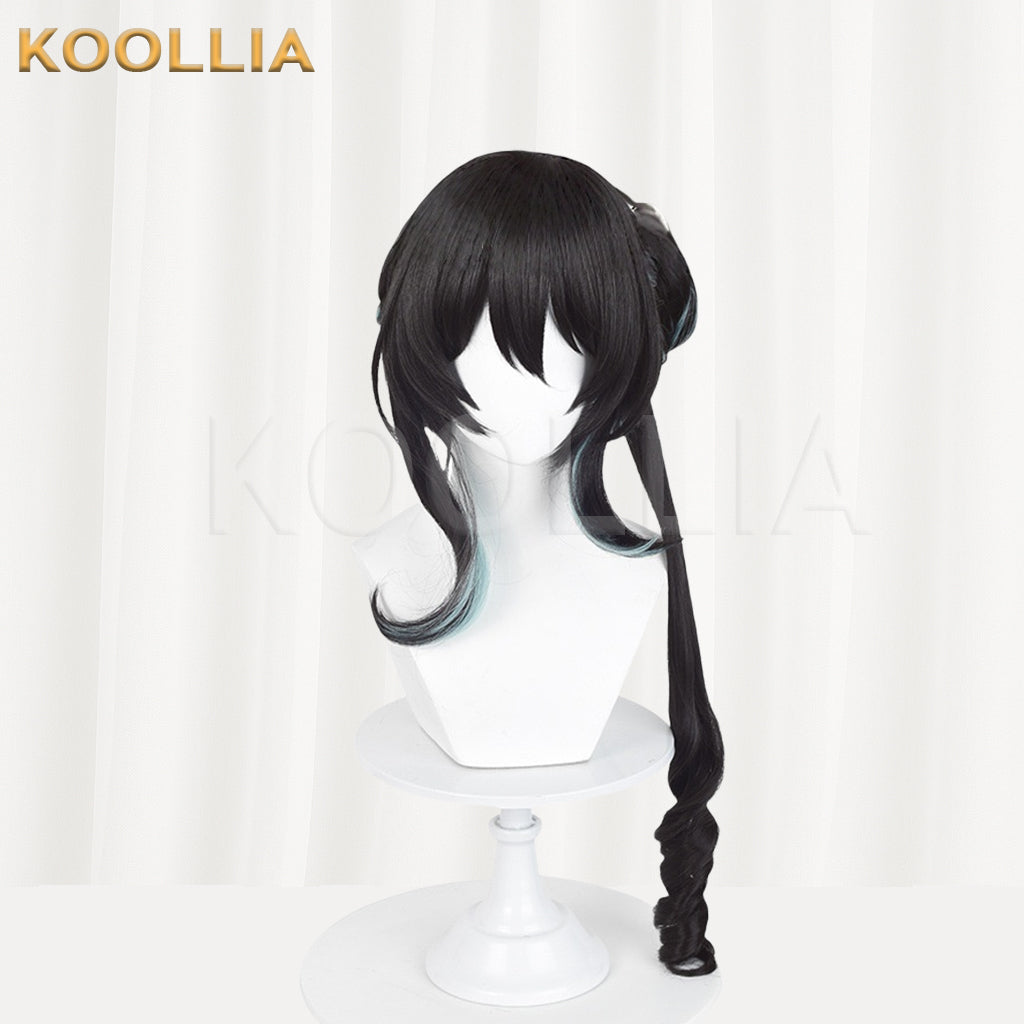 Honkai: Star Rail Ruanmei Long Black Hair Basic Wig