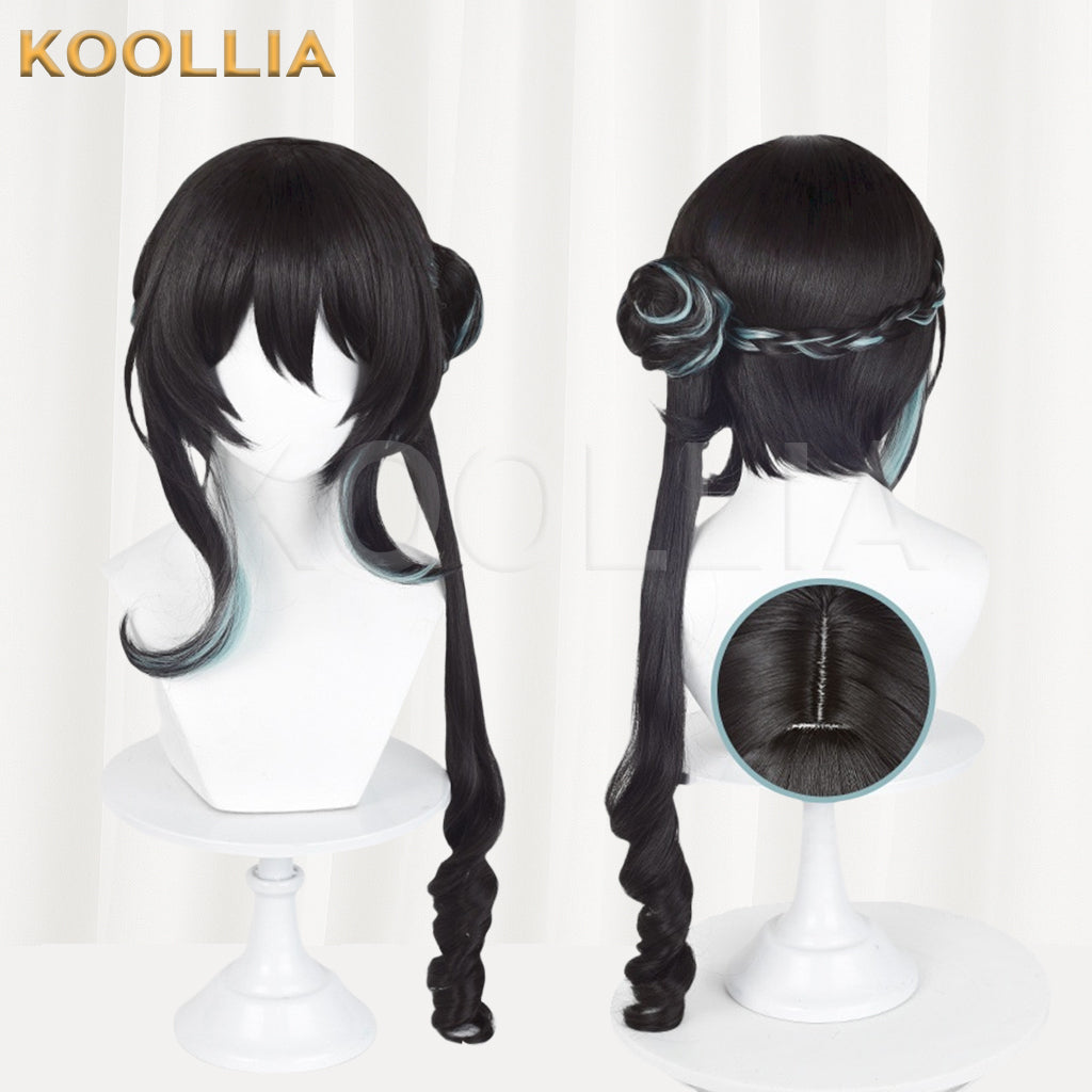 Honkai: Star Rail Ruanmei Long Black Hair Basic Wig