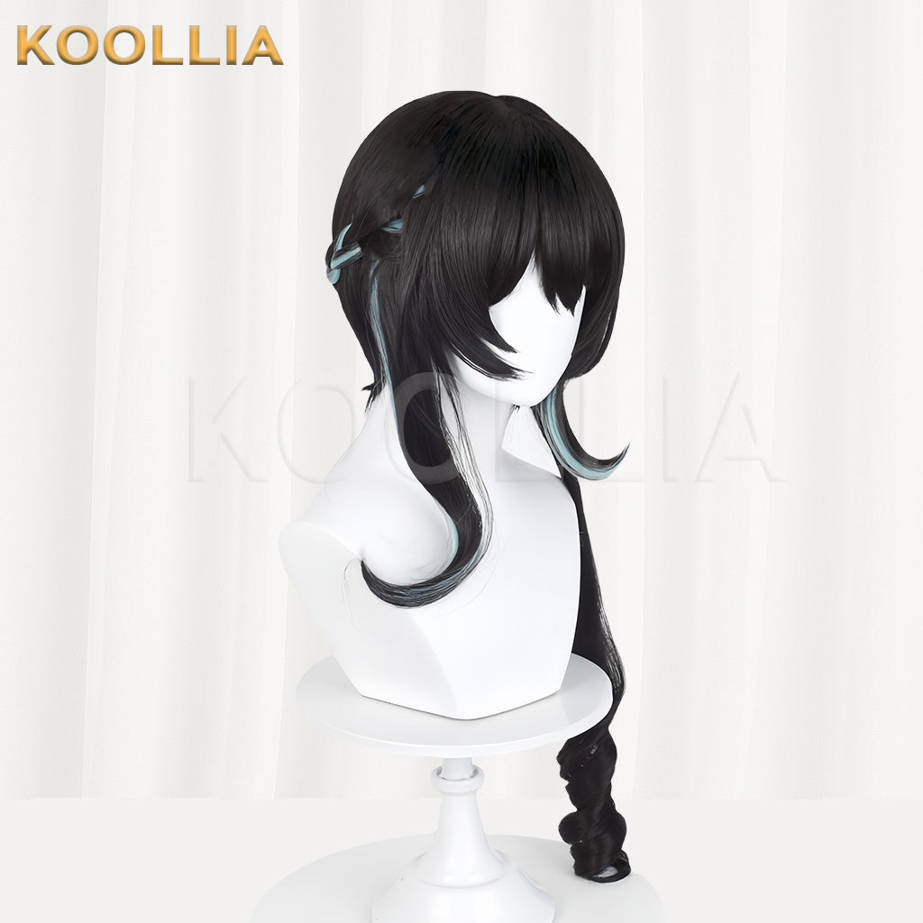 Honkai: Star Rail Ruanmei Long Black Hair Basic Wig