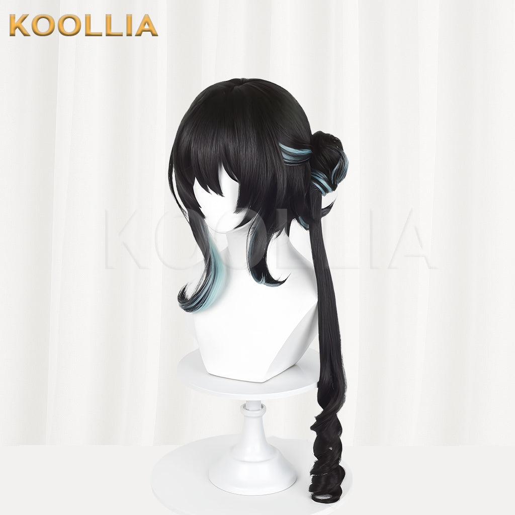 Honkai: Star Rail Ruanmei Long Black Hair Basic Wig