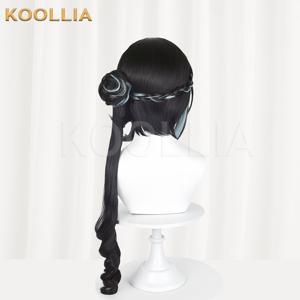 Honkai: Star Rail Ruanmei Long Black Hair Basic Wig