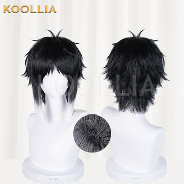 Bungo Stray Dogs Akutagawa Ryunosuke Short Black Hair Basic Wig - KOOLLIA