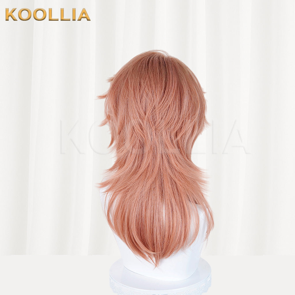 Demon Slayer Sabito Kurzes rosa Haar Basic Perücke