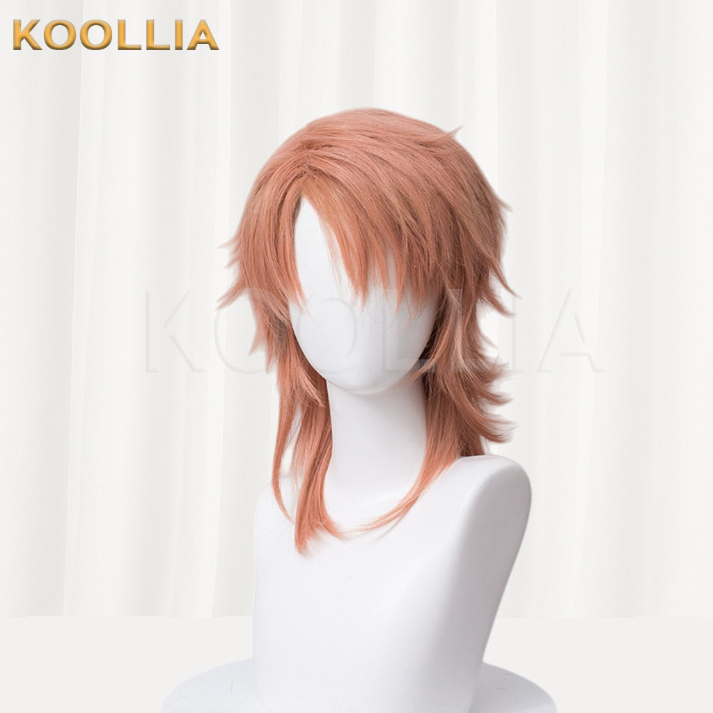 Demon Slayer Sabito Kurzes rosa Haar Basic Perücke