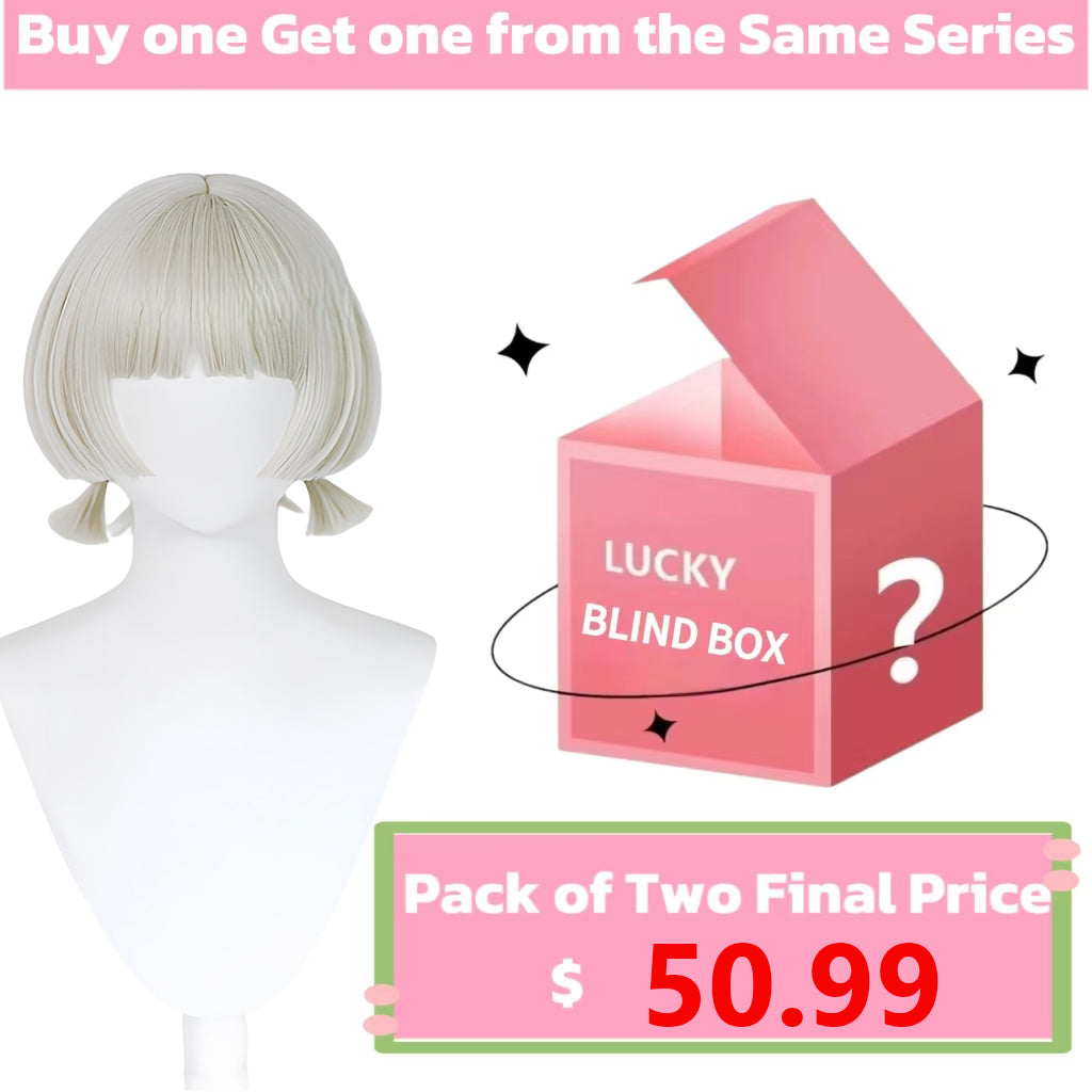 Genshin Impact Sayu Short White Hair Basic Wig
