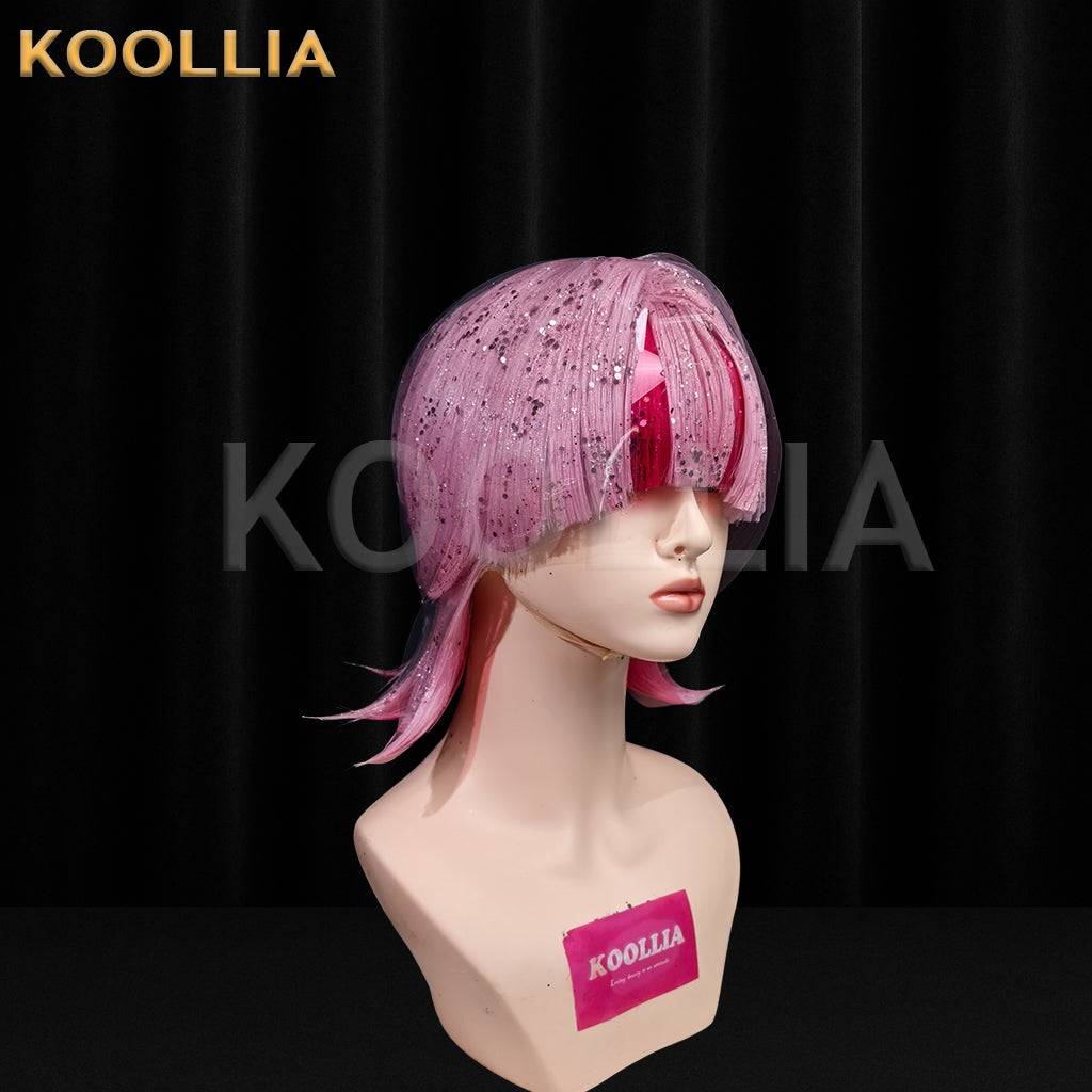 Panty & Stocking with Garterbelt Scant Short Pink Hair Styled Basic Wig