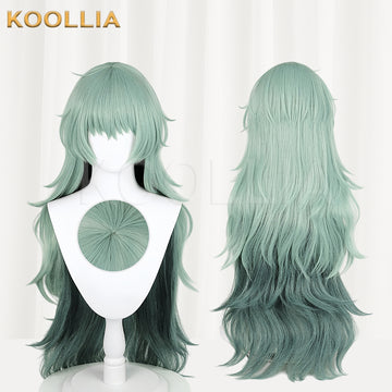 Sen Takatsuki from Tokyo Ghoul Long Green Hair Basic Wig Multi-angle Display by koollia