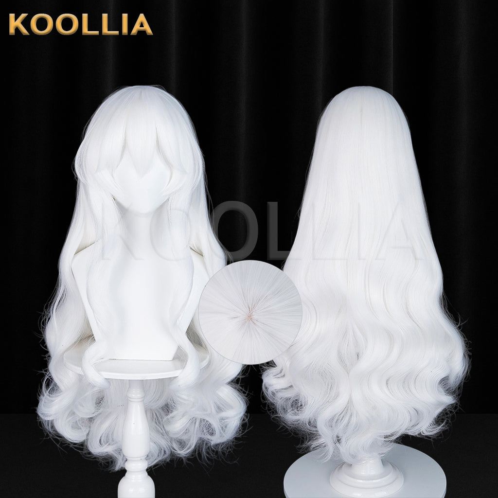 I Became a God in a Horror Game Sheta Long White Hair Basic Wig