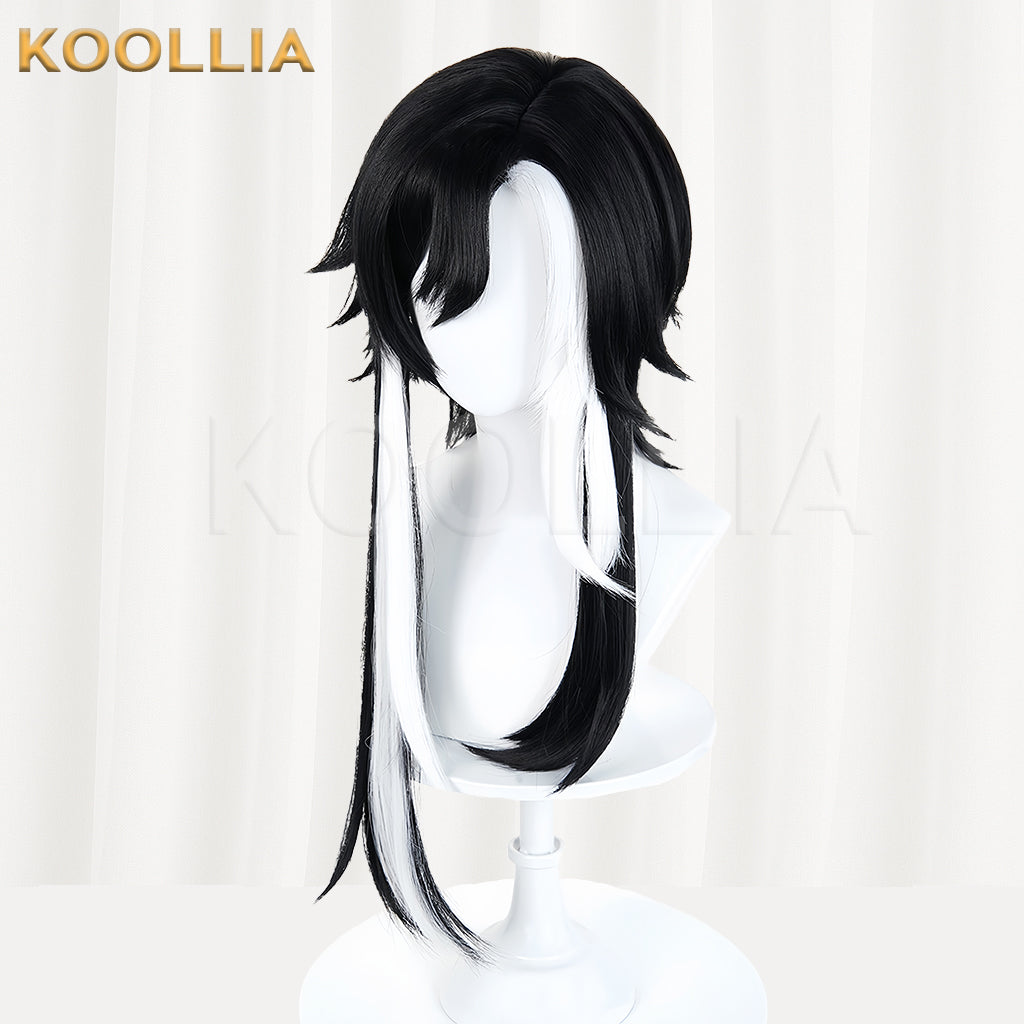 Honor of Kings Sima Yi Long Black Blue White Hair Basic Wig