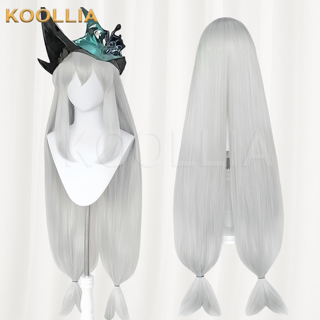Arknights Skadi Long Silver Hair Basic Wig