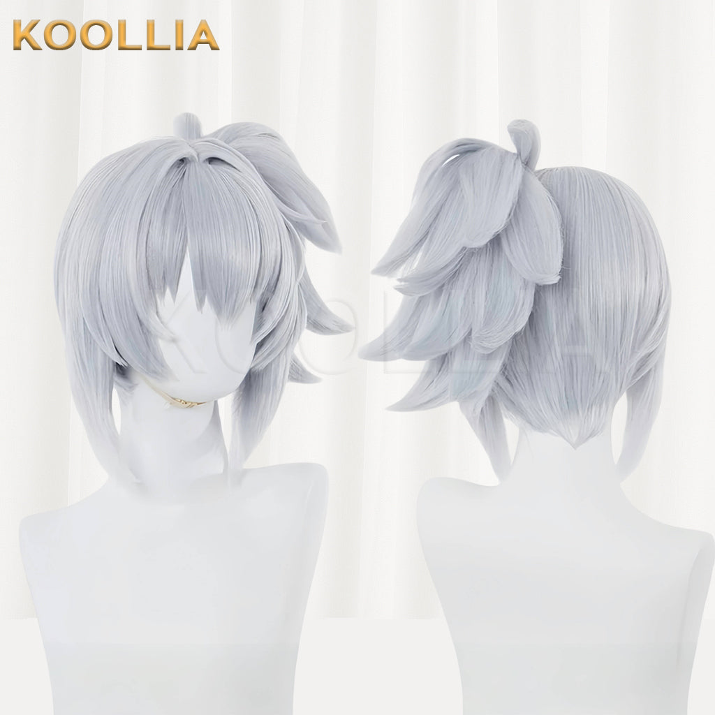 Zenless Zone Zero Soldier 11 Short Silver Bule Hair Basic Wig