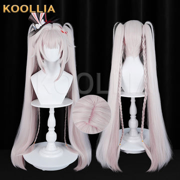 Multi-angle display of Honkai: Star Rail Sparkle long pink hair basic wig