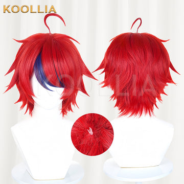 The Hundred Line-Last Defense Academy Sumino Takumi Short Red Hair Basic Wig - KOOLLIA