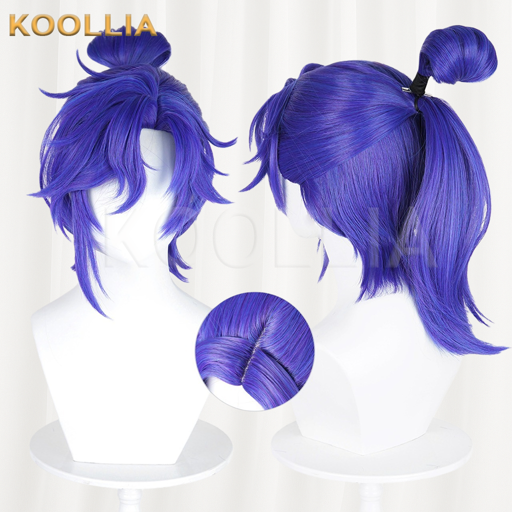 Honor of Kings Sun Quan Violet Purple Basic Wig