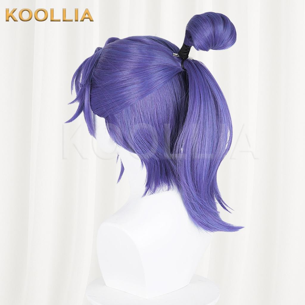 Honor of Kings Sun Quan Violet Purple Basic Wig
