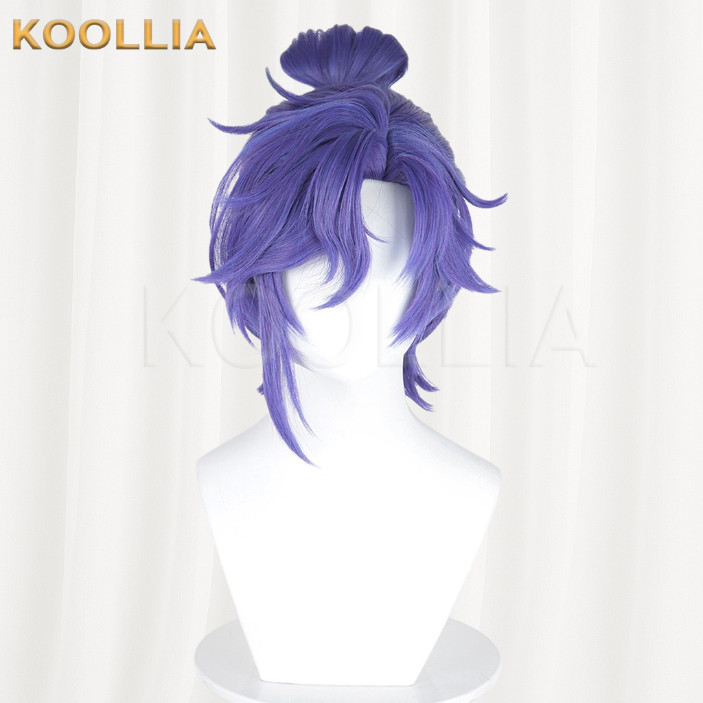 Honor of Kings Sun Quan Violet Purple Basic Wig