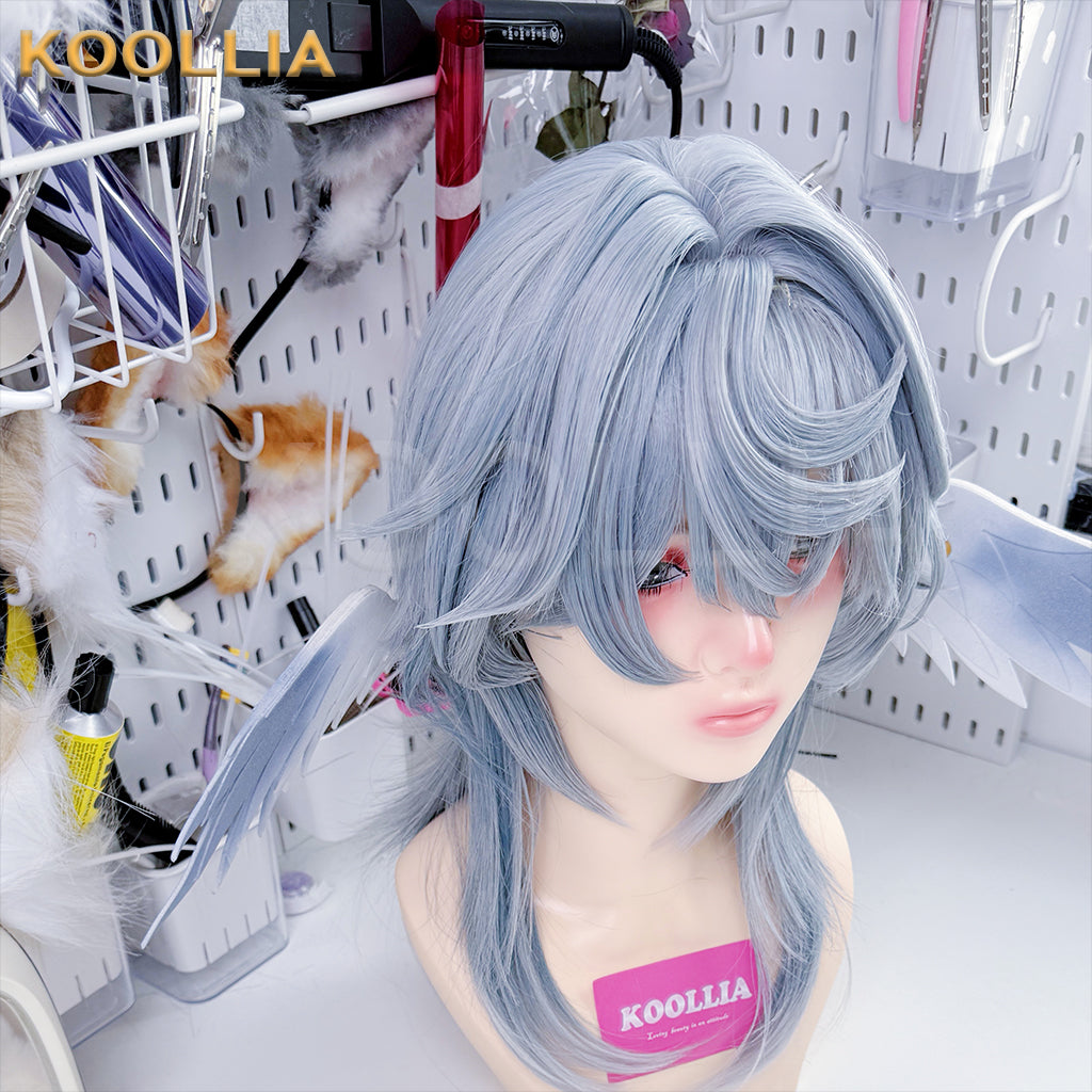 Honkai: Star Rail Sunday Short Silver Hair Styled Basic Wig