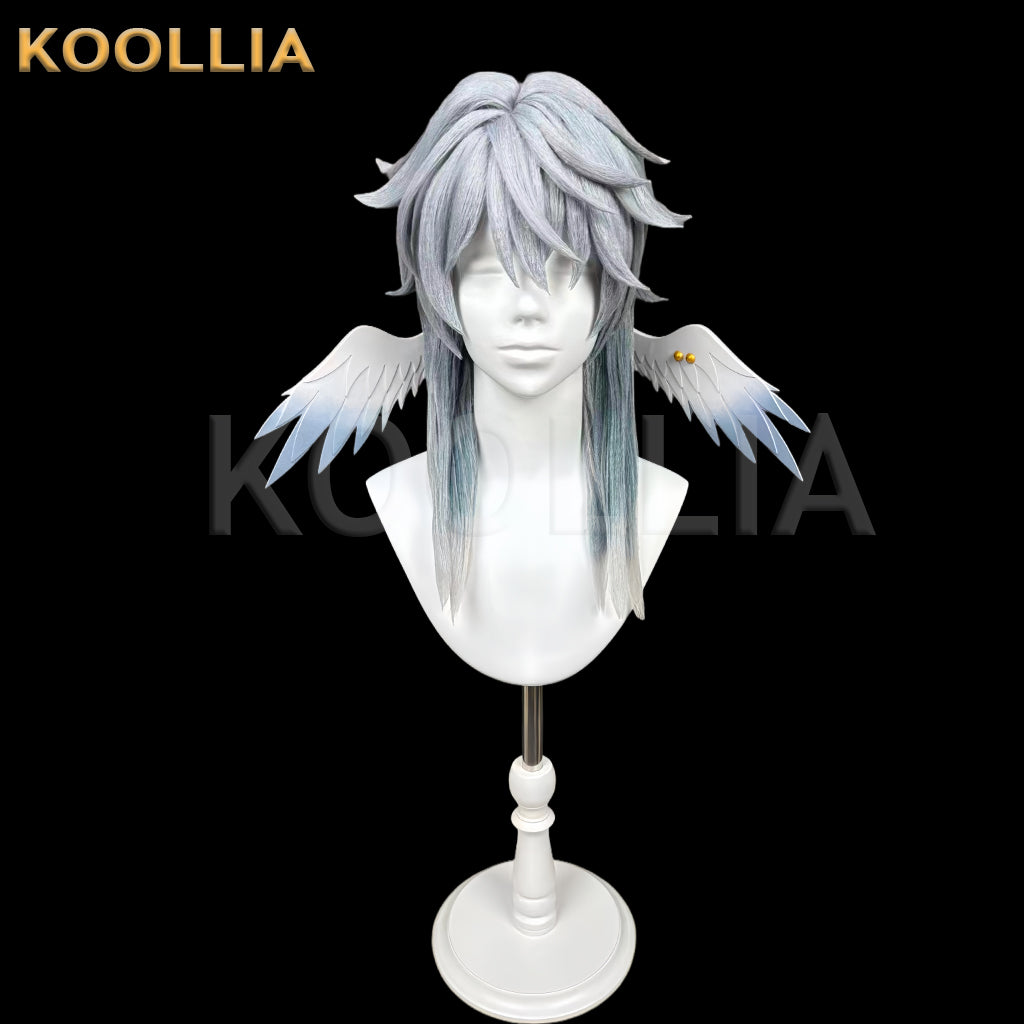 Honkai: Star Rail Sunday Short Blue-Gray Hair Styled Basic Wig