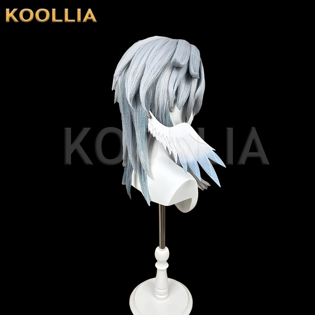 Honkai: Star Rail Sunday Short Blue-Gray Hair Styled Basic Wig