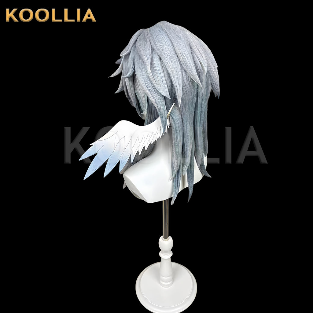 Honkai: Star Rail Sunday Short Blue-Gray Hair Styled Basic Wig