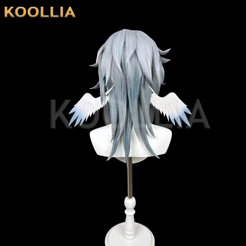 Honkai: Star Rail Sunday Short Blue-Gray Hair Styled Basic Wig