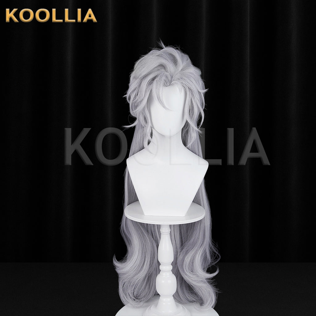 Love and Deepspace Sylus Long Silver Grey Hair Basic Wig