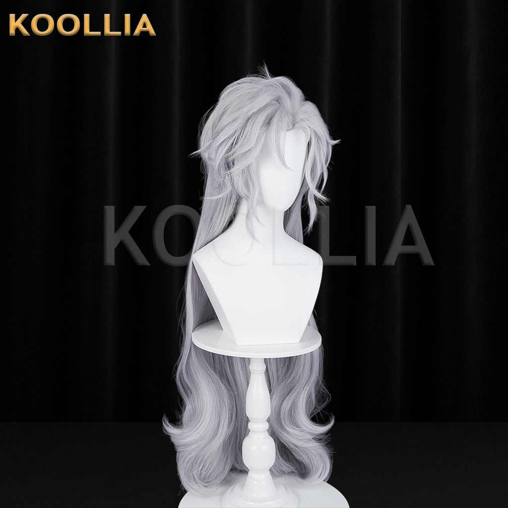 Love and Deepspace Sylus Long Silver Grey Hair Basic Wig