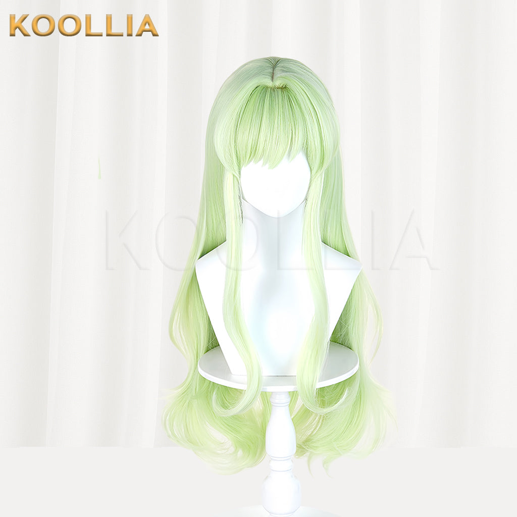 (Pre-sale)Blue Archive Tachibana Hikari Tachibana Nozomi Long Green Hair Basic Wig