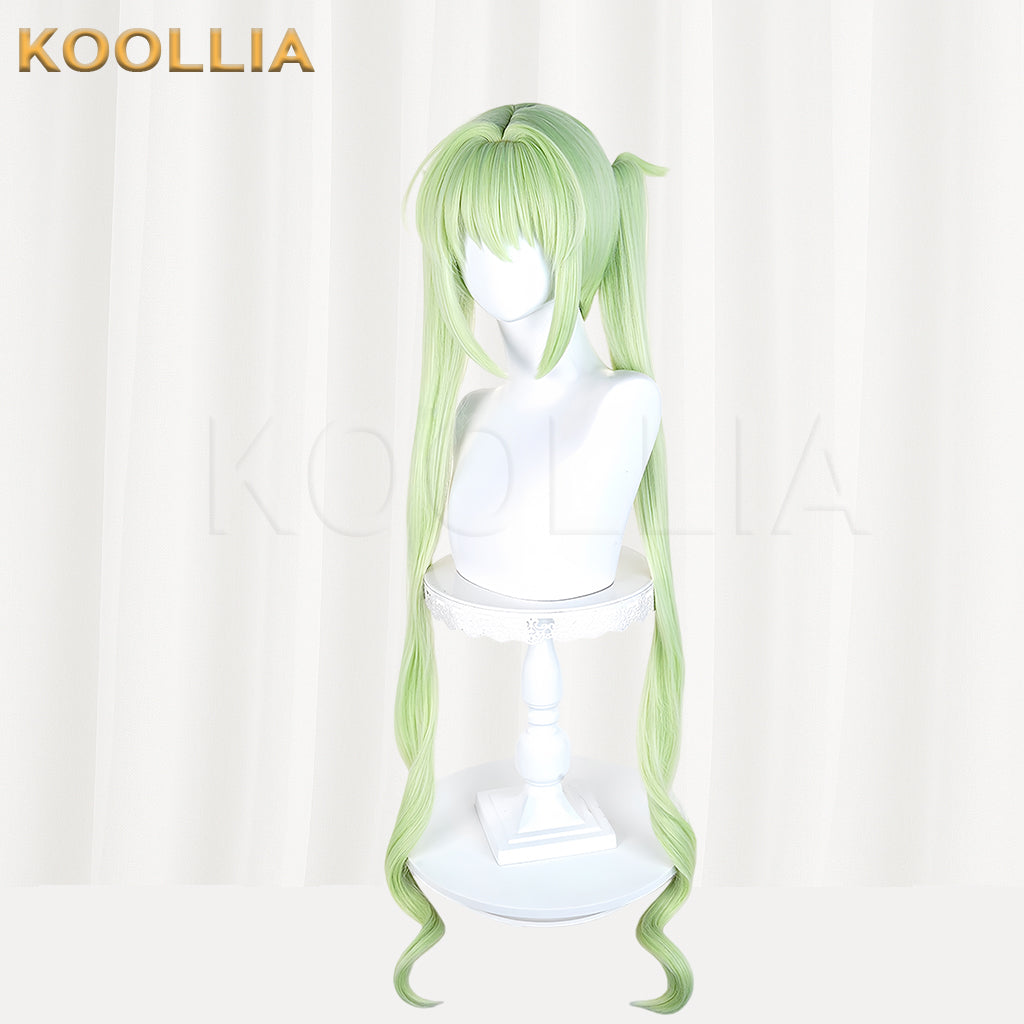 (Pre-sale)Blue Archive Tachibana Hikari Tachibana Nozomi Long Green Hair Basic Wig