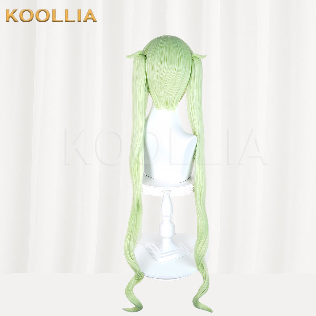 (Pre-sale)Blue Archive Tachibana Hikari Tachibana Nozomi Long Green Hair Basic Wig