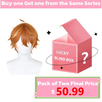 Genshin Impact Childe/Tartaglia Short Orange Hair Basic Wig - KOOLLIA