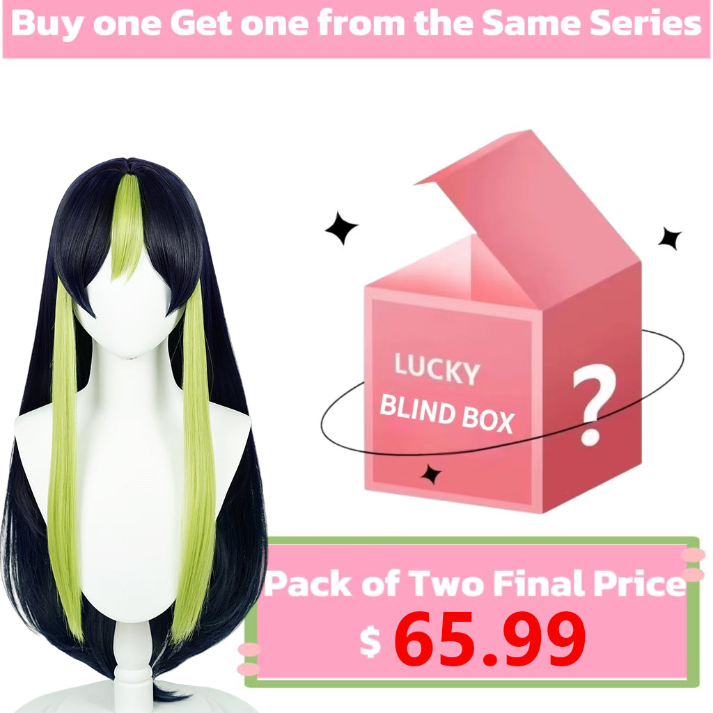 Genshin Impact Tighnari Short/Long Blue Green Hair Basic Wig