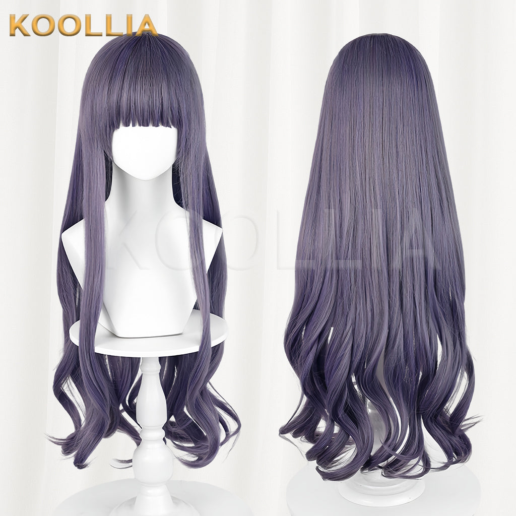 Card Captor Sakura Tomoyo Daidouji Long Purple Hair Basic Wig