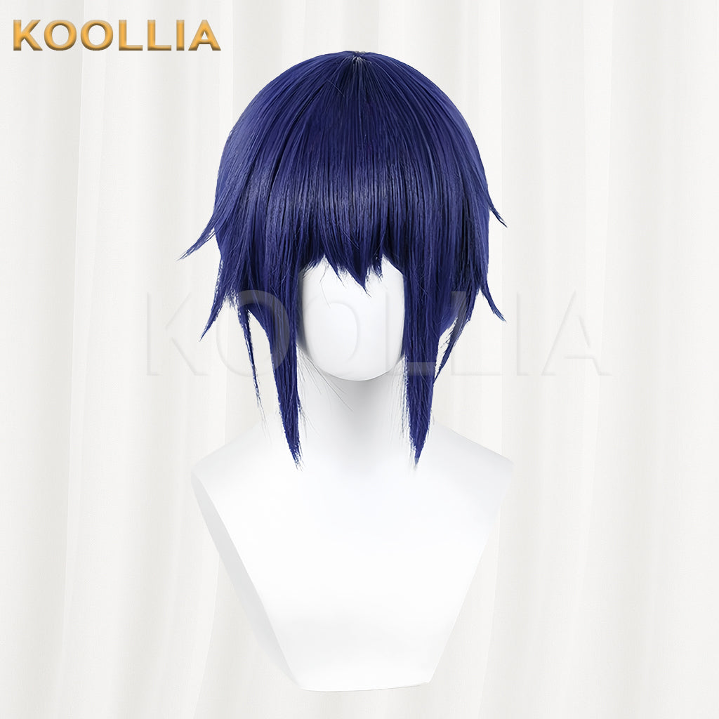 Shugo Chara Tsukiyomi Ikuto Short Blue Hair Basic Wig