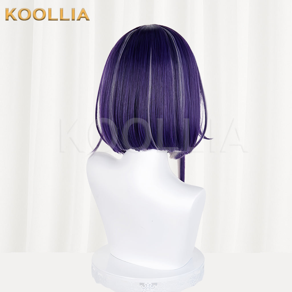 The Hundred Line -Last Defense Academy Tsukumo Ima Short Purple Hair Basic Wig