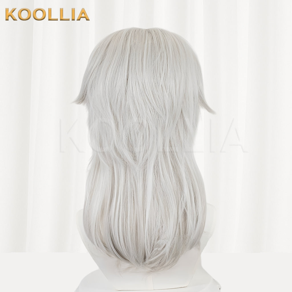 Demon Slayer Uzui Tengen Short White Hair Basic Wig