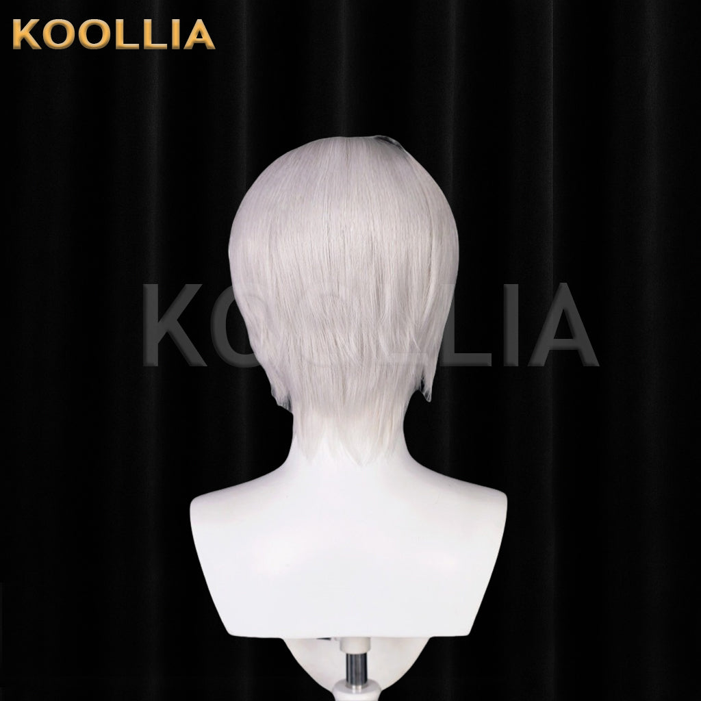 Tears of Themis Vilhelm Richard Albert de Haspran/Adjudicator Short Silver Hair Basic Wig