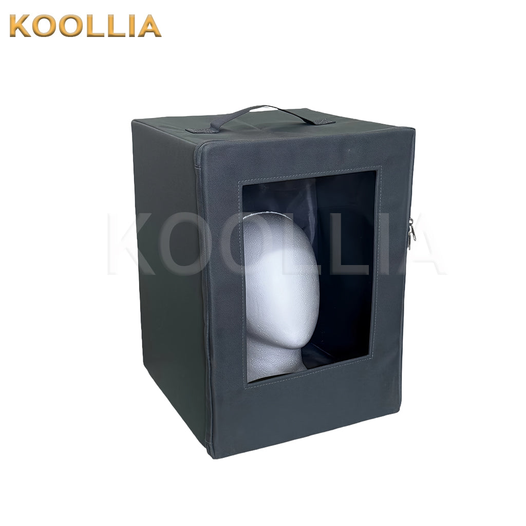 Wig carrying Bag Waterproof Protection Fake Hair Shoulder Strap Portable Large (with straps) KOOLLIA