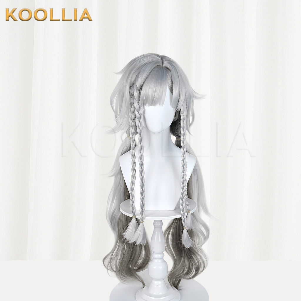 Reverse: 1999 Wildberry Long Short Grey Hair Basic Wig