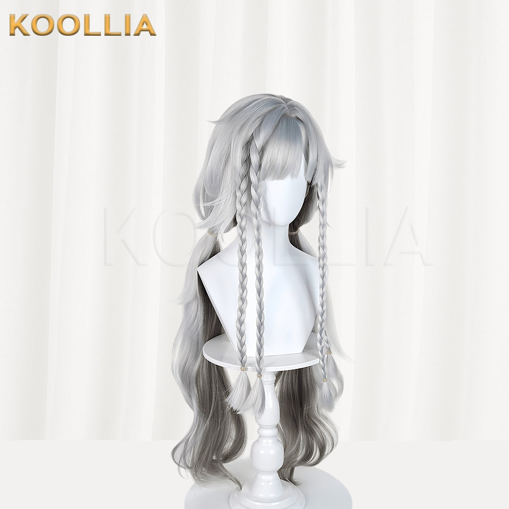 Reverse: 1999 Wildberry Long Short Grey Hair Basic Wig