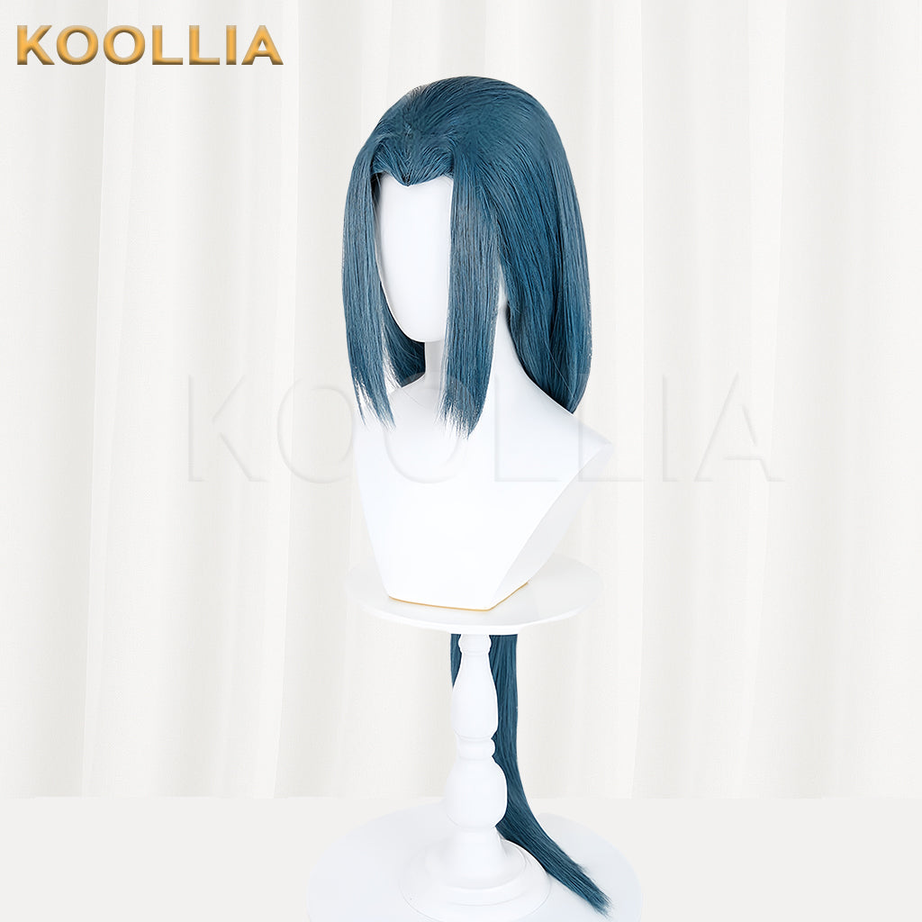 The Legend of Hei II Wuxian Long Blue Hair Basic Wig