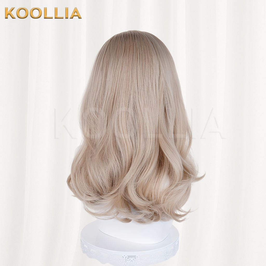 Luo Xiaohei Xi Muzi Medium-long Blonde Hair Basic Wig
