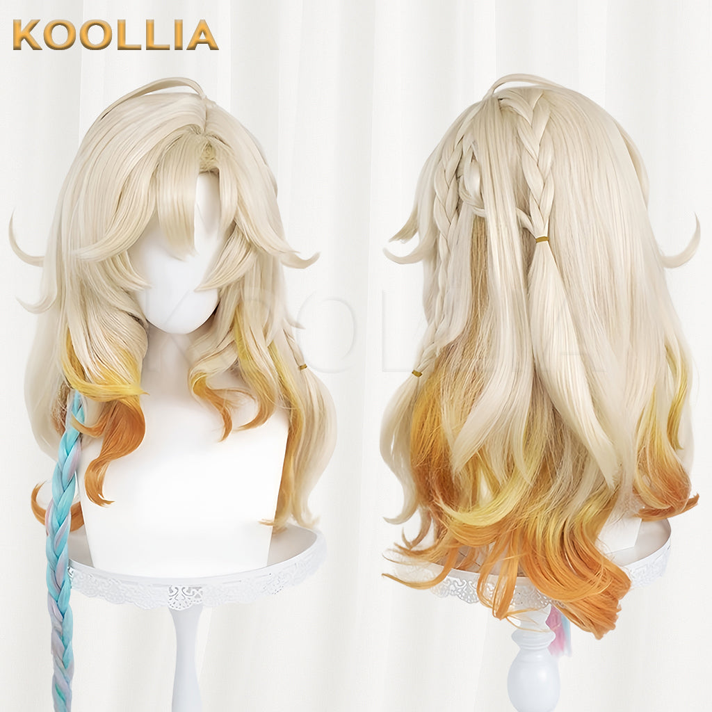 Genshin Impact Xilonen Long Yellow Hair Basic Wig